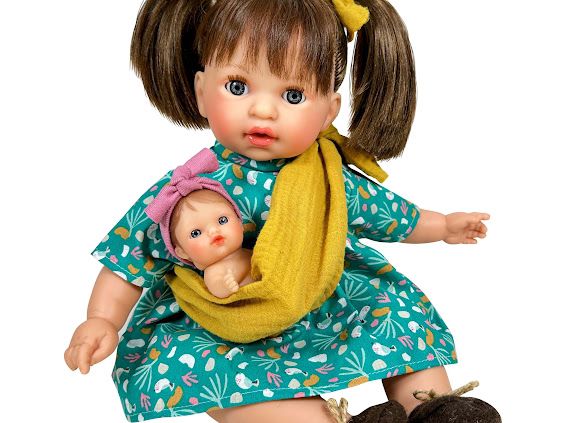 Muñeca española "Alex con Bebé Morena"
