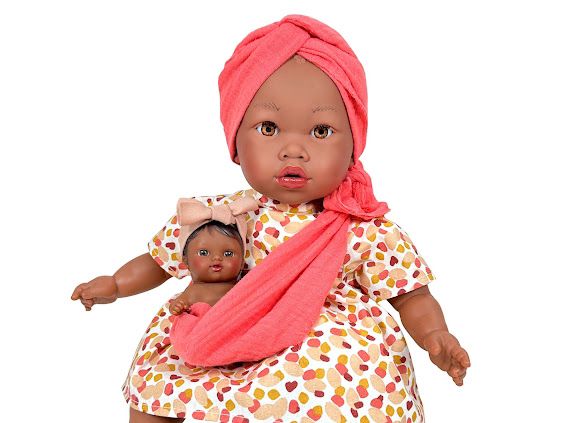 Muñeca española "Addis con bebé"