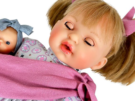 Muñeca española "Alex con Bebé Rubia"