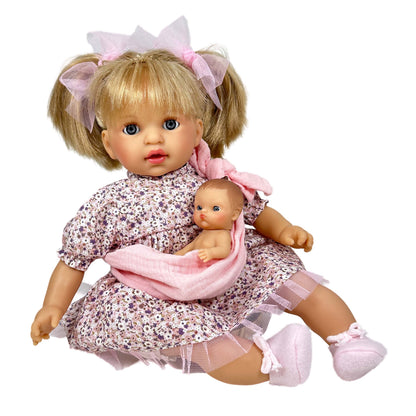 Muñeca española "Alex con Bebé Rubia"