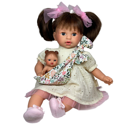 Muñeca española "Alex con Bebé Morena"