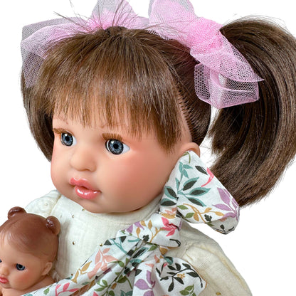 Muñeca española "Alex con Bebé Morena"