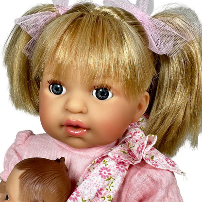 Muñeca española "Alex con Bebé Rubia"