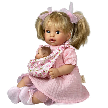 Muñeca española "Alex con Bebé Rubia"