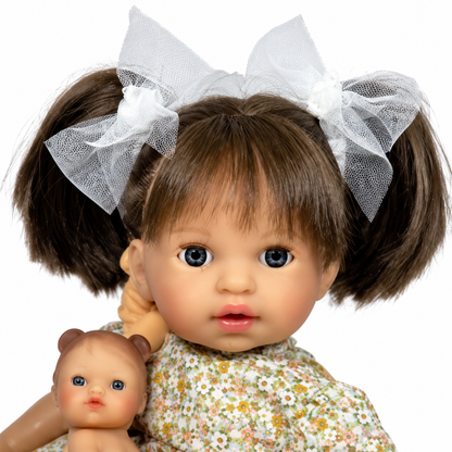 Muñeca española "Alex con Bebé Morena"