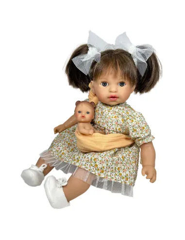 Muñeca española "Alex con Bebé Morena"