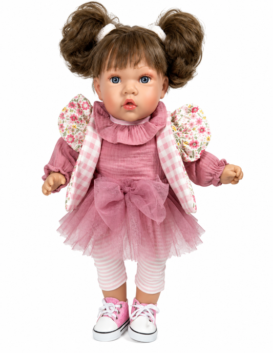Muñeca española Rafaella Flower pink